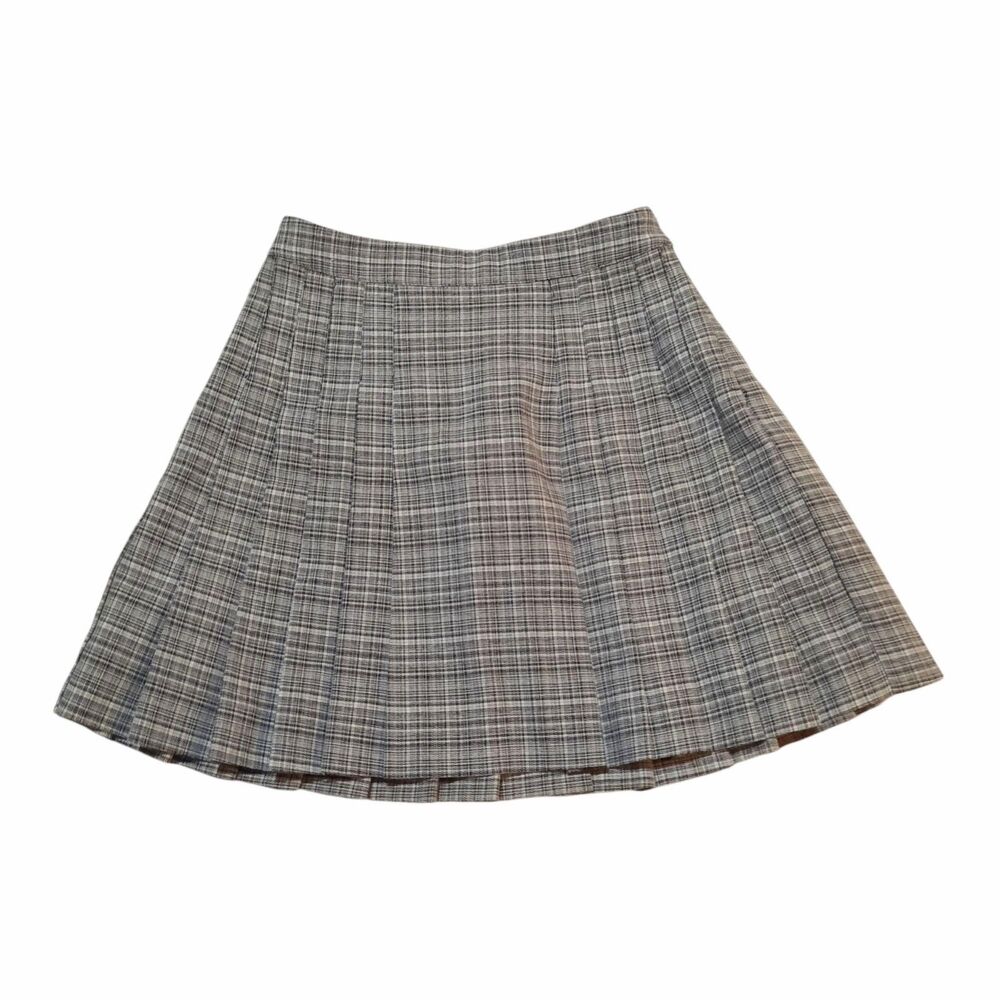 SPAO Women/Junior's Plaid Pleated Mini Skirt School Girl Preppy Size Small